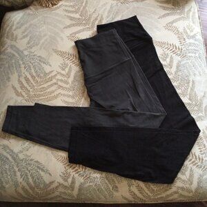 *2-for-1* Lululemon Align Pants 28" Size 8 (Super High-rise Graphite Grey/Black)